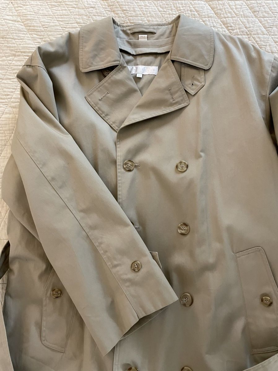 Perry Ellis Vintage 80’s Trench Coat Size US L / EU 52-54 / 3 - 1 Thumbnail
