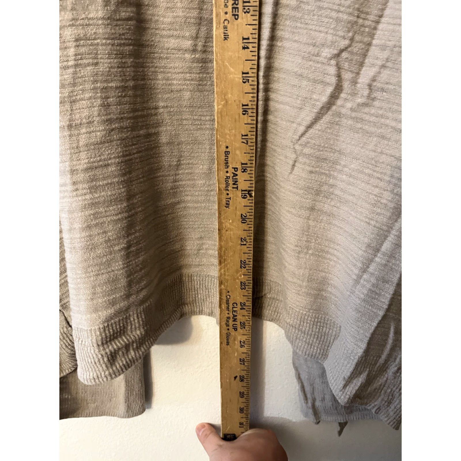 Torrid Torrid Cardigan Sweater Women 0X Plus Size Open Front with Pockets Dolman Sleeve Brown Beige Knit Cotton Rayon Size XL / US 12-14 / IT 48-50 - 4 Thumbnail