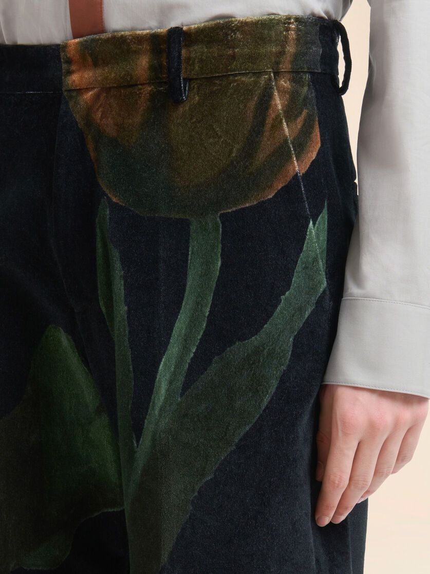 Marni BNWT AW25 MARNI BIG TULIPS VELVET PRINTED PANTS 50 Size US 34 / EU 50 - 11 Thumbnail