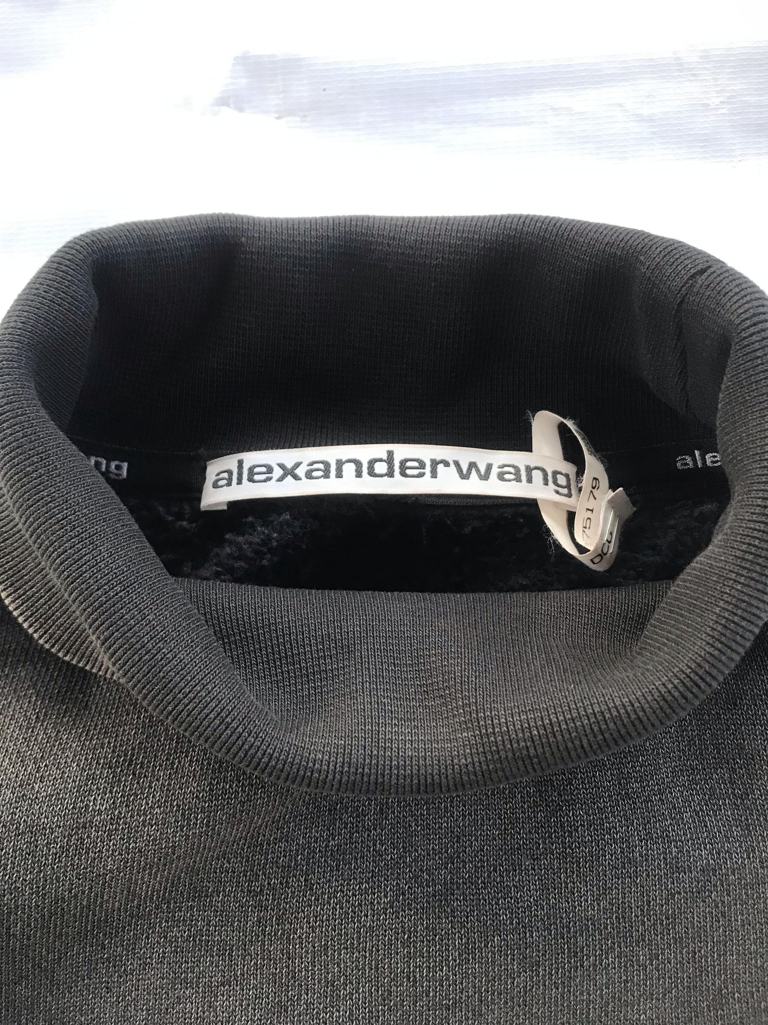 Alexander Wang × Designer Alexander Wang Graphic Print Logo Sweatshirt Faded Black Size US L / EU 52-54 / 3 - 8 Thumbnail