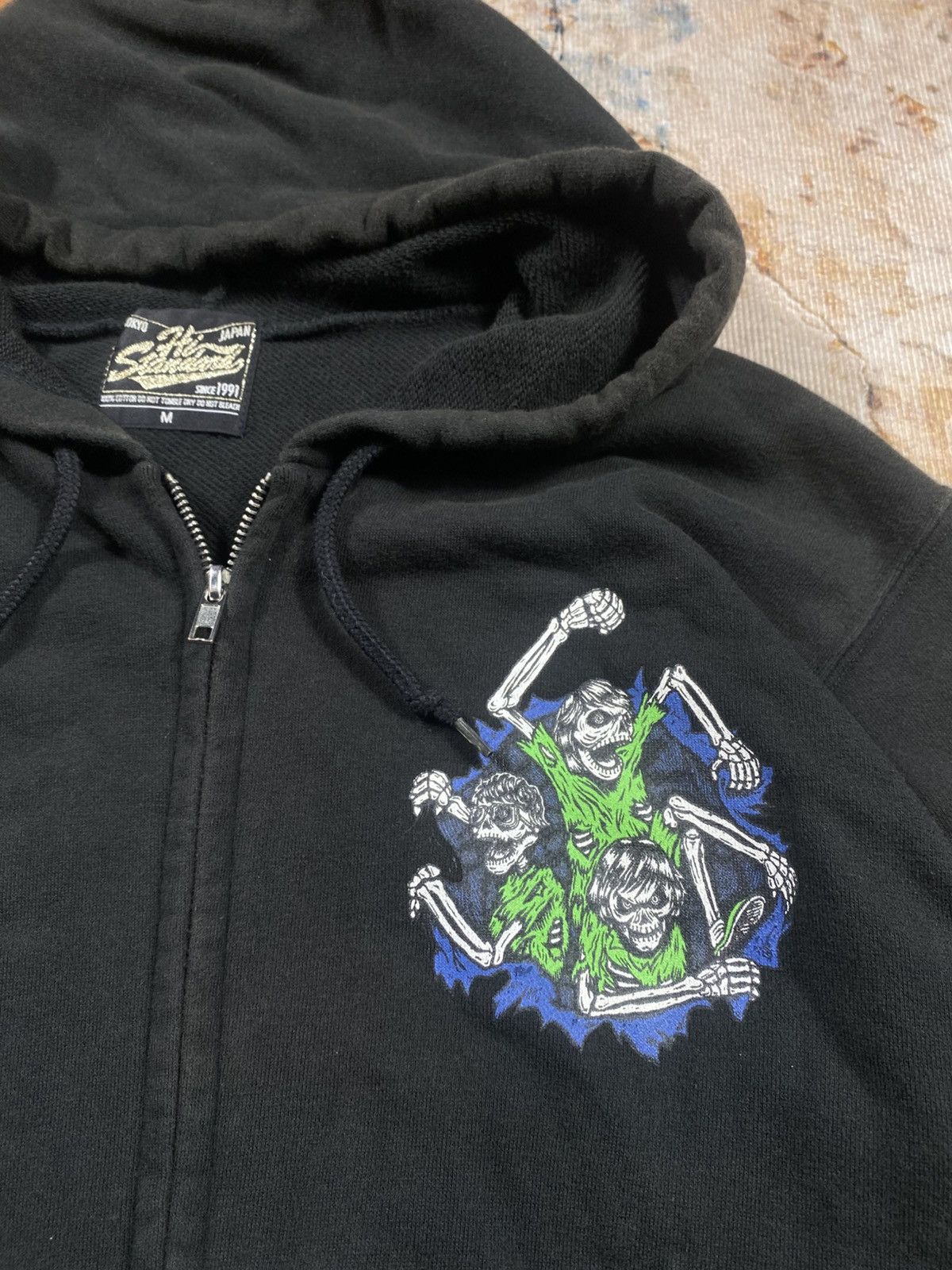 Band Tees Faded Hi-Standard skull The Gift Tour zip hoodie Size US M / EU 48-50 / 2 - 4 Thumbnail