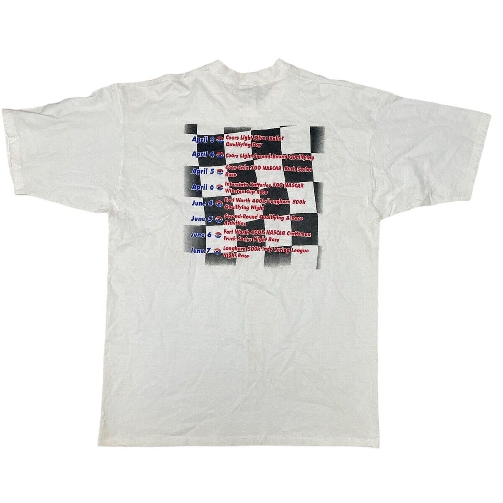 Fruit Of The Loom Vintage Texas Motor Speedway Schedule 1997 XL NWOT Nascar Size US XL / EU 56 / 4 - 2 Thumbnail