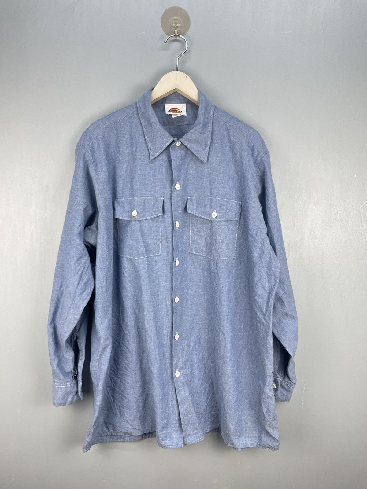 Vintage Dickies chambray button up shirt