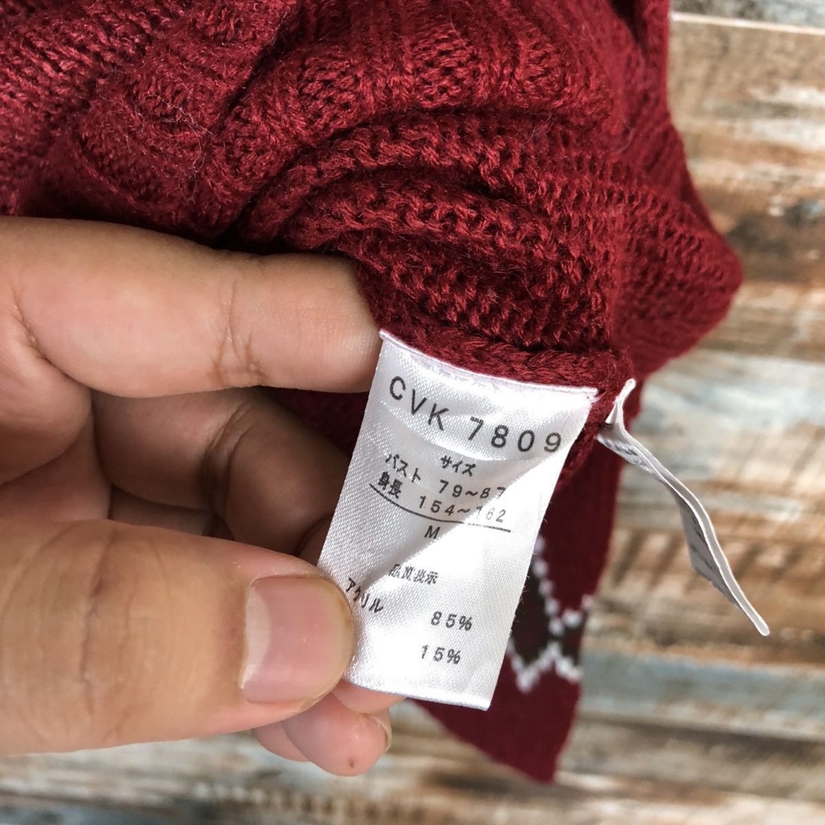 Homespun Knitwear × Japanese Brand Japan navajo Maroon Knitwear crop top #A1713 Size M / US 6-8 / IT 42-44 - 10 Thumbnail