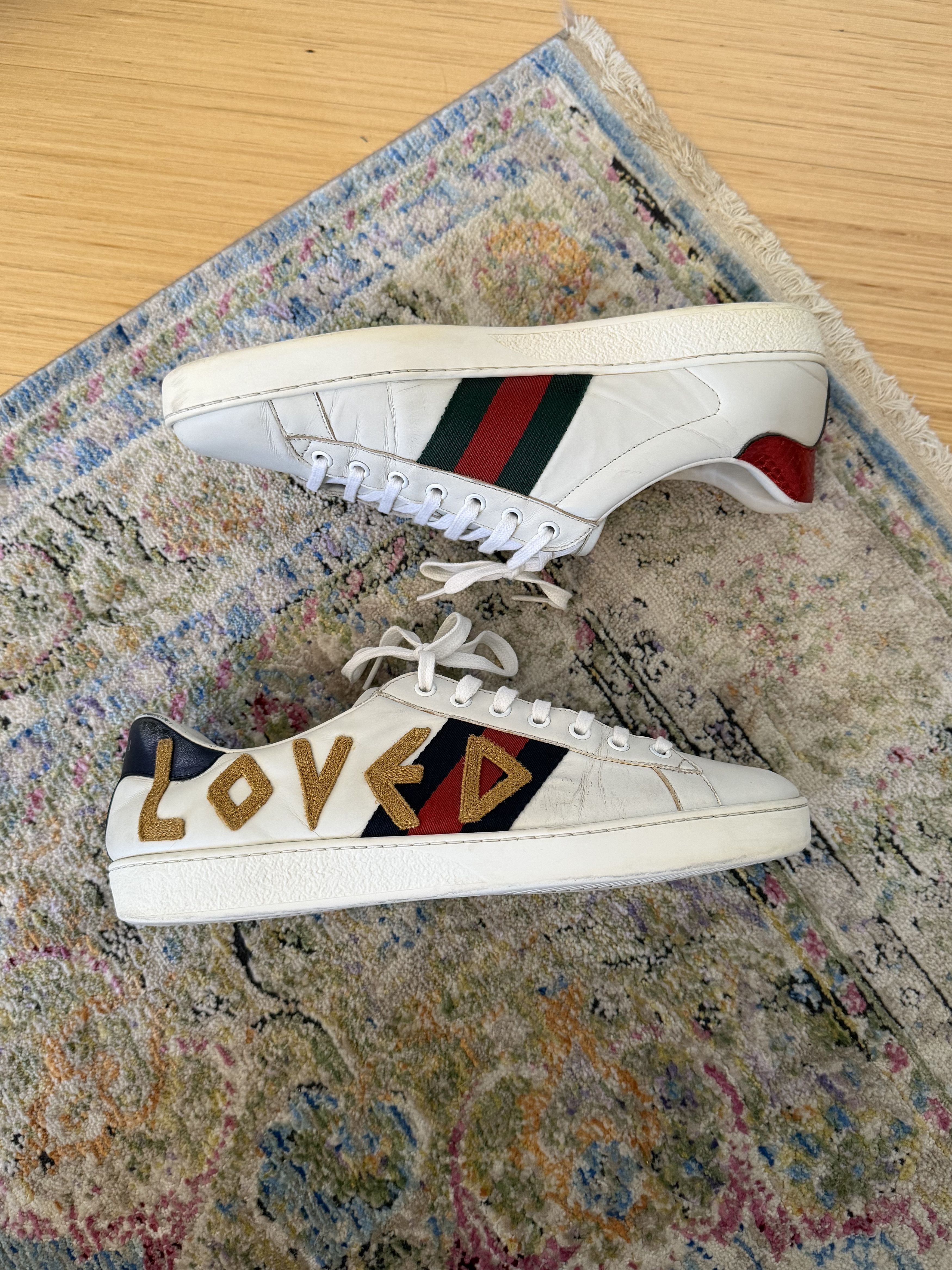 Gucci Gucci Ace Unpaired White Sneakers Size US 9.5 / EU 42-43 - 6 Thumbnail