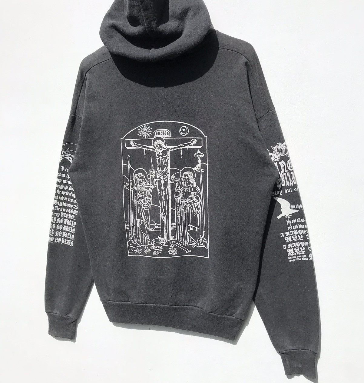 WWE Y2K Vintage Johnny Spade WWE Hoodie Sweatshirt SunFaded Size US L / EU 52-54 / 3 - 4 Thumbnail