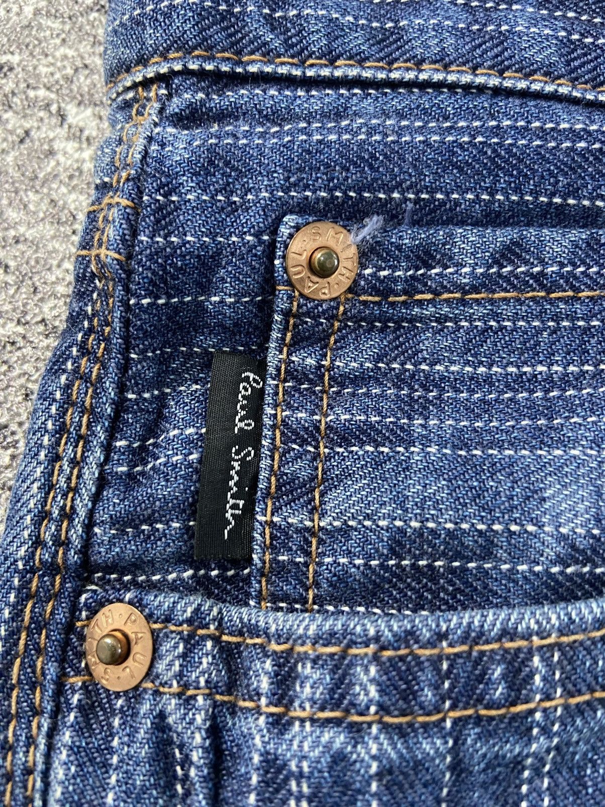 Paul Smith × Paul Smith Red Ear Pual smith red ear bunny pinstripe flybuttons denim Size US 29 - 5 Thumbnail