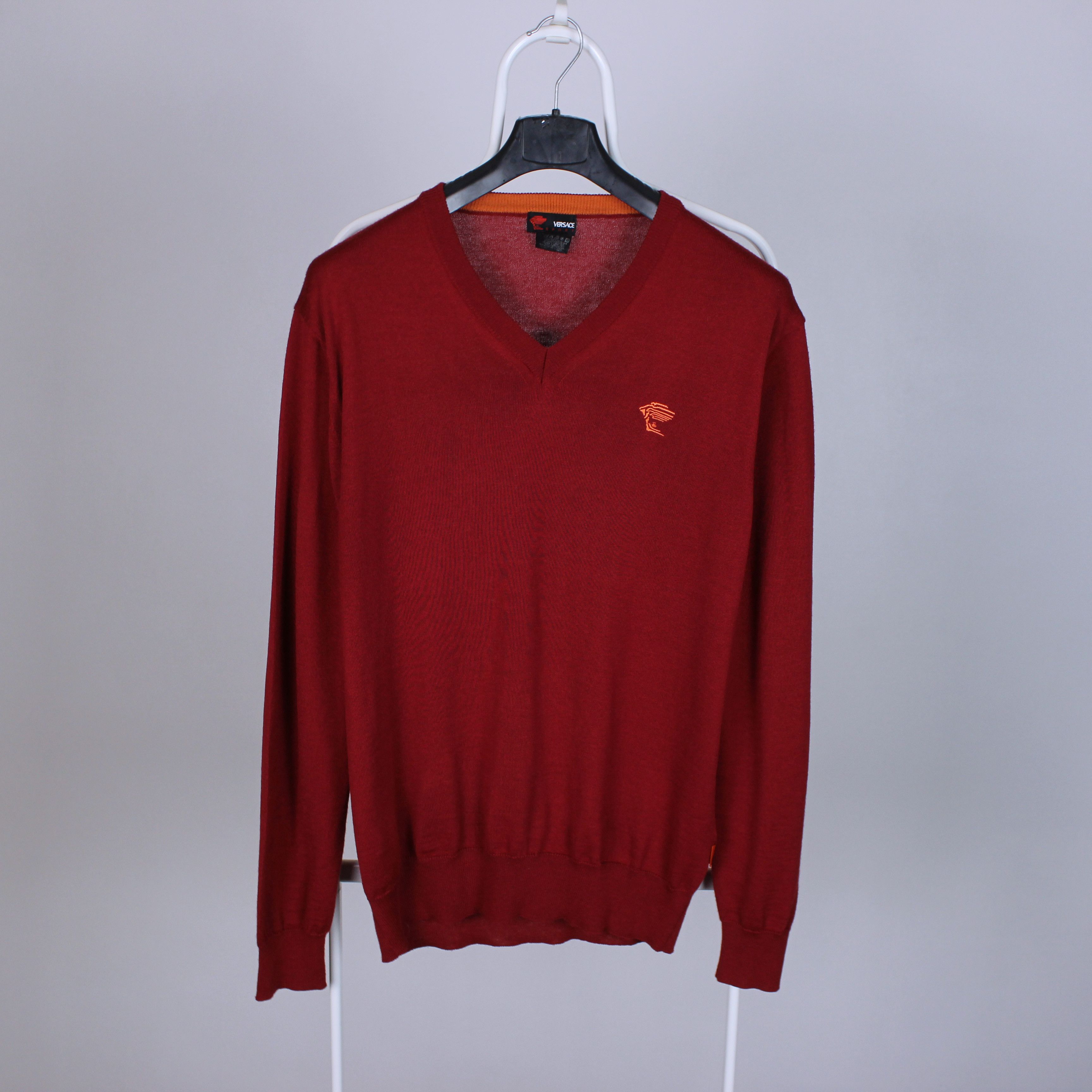 Versace Versace wool sweater men M L red Size US L / EU 52-54 / 3 - 1 Thumbnail