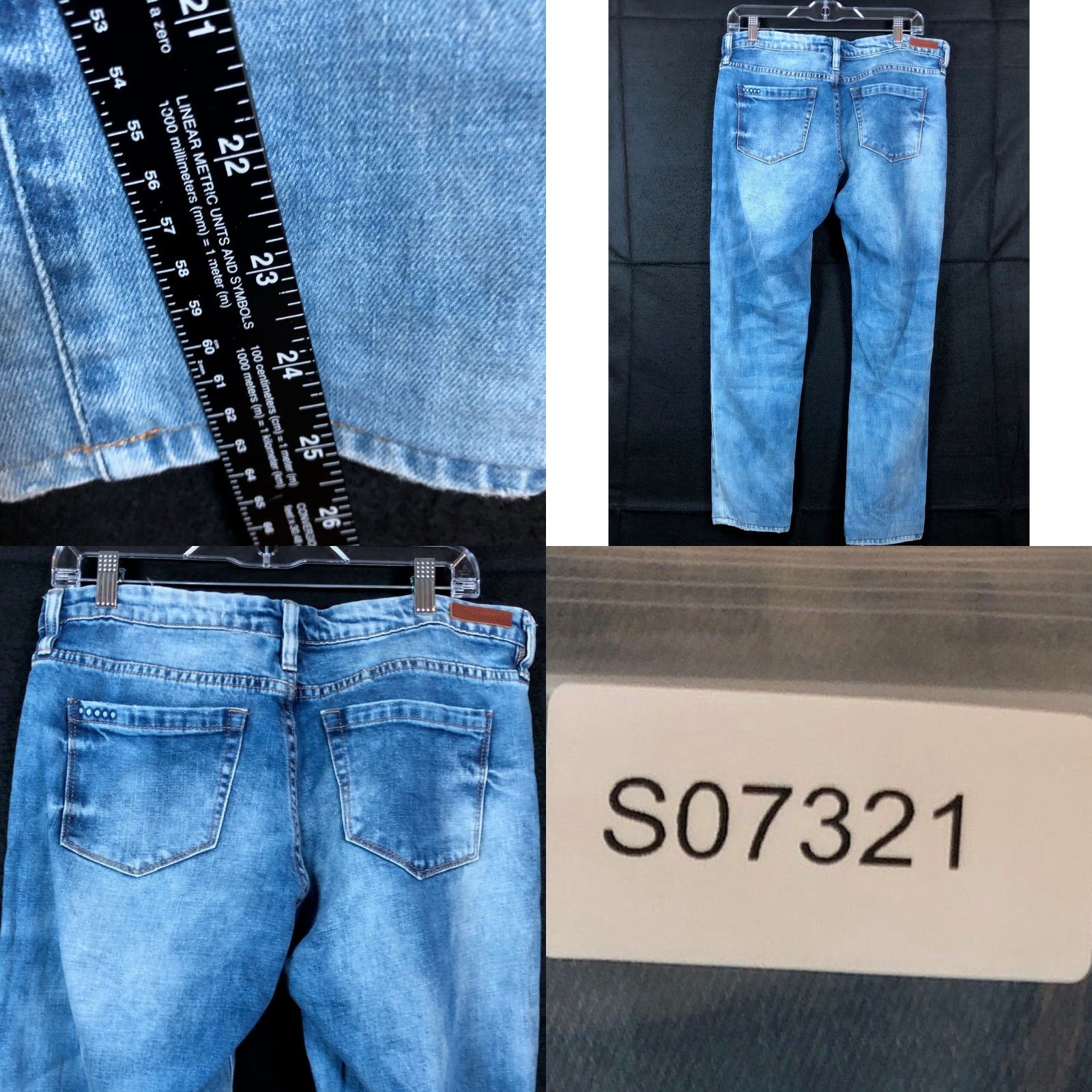 Vintage VINTAGE Blank NYC Jeans Blue Denim Skinny Distressed Stretch 30 Mens Regular 32 Tailored Light Wash Classic Classique Size US 30 / EU 46 - 8 Thumbnail