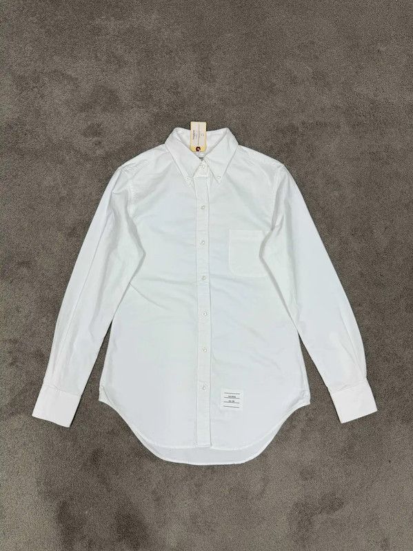 Thom Browne Thom Browne White Cotton Women's Shirt 0089 Size XL / US 12-14 / IT 48-50 - 1 Thumbnail