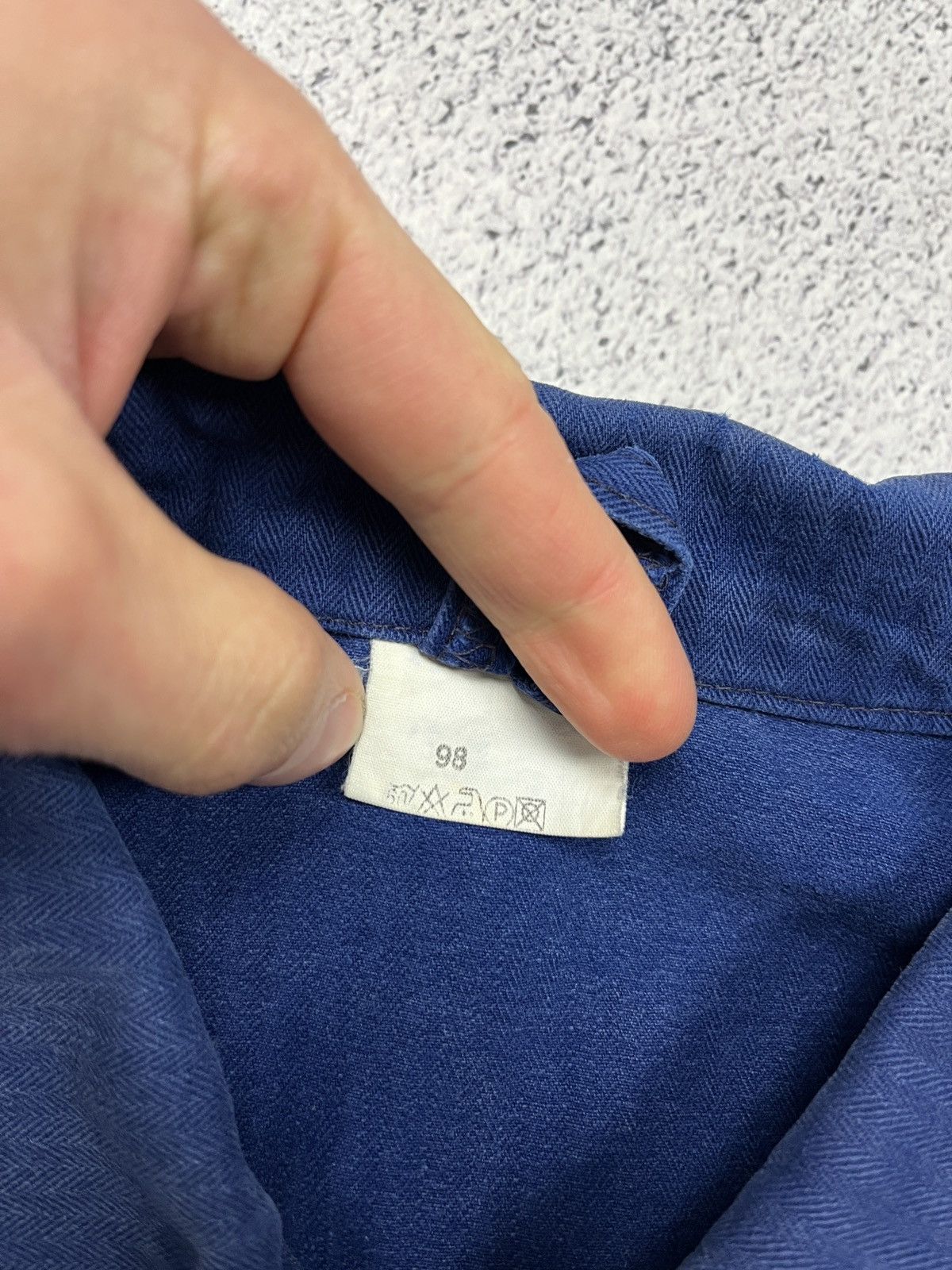 Le Laboureur French Workwear German Work Jacket Sanfor Blue Chore Coat Size US M / EU 48-50 / 2 - 15 Thumbnail
