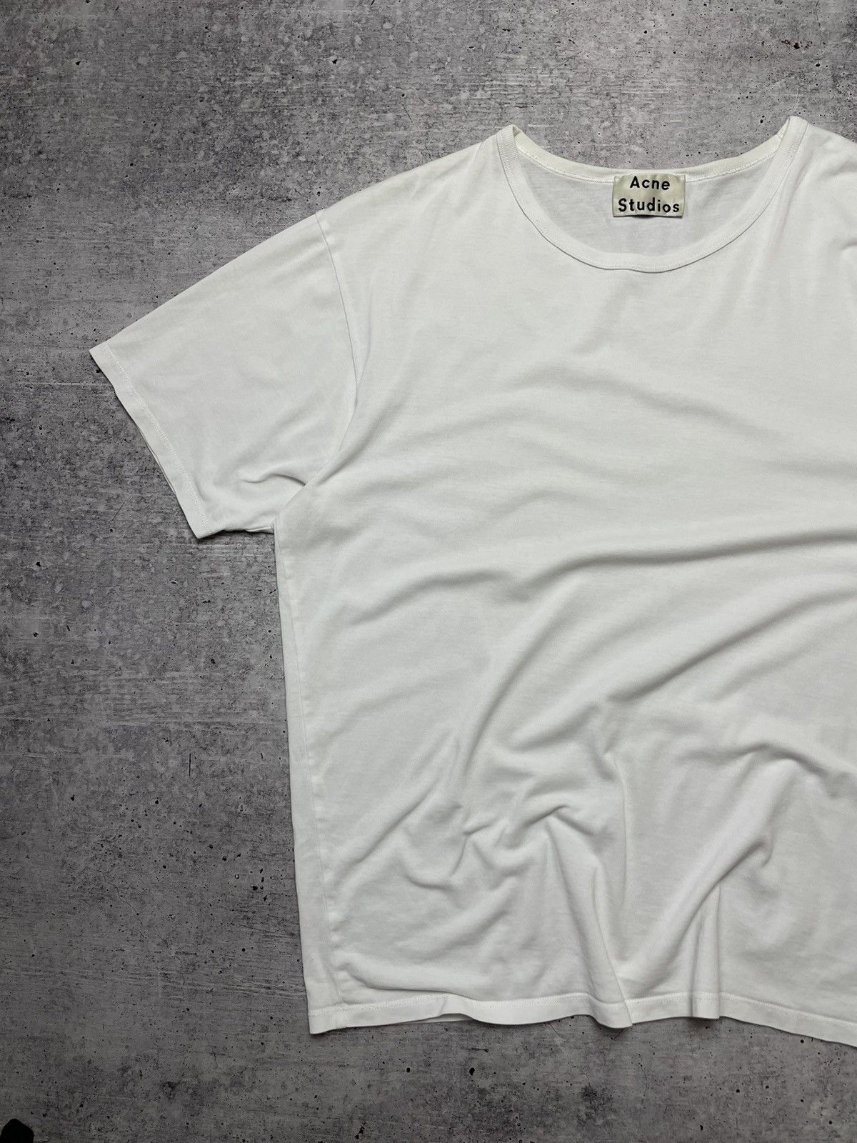 Acne Studios Acne Studios White Oversized T-Shirt Minimalist Luxury Tee Size US M / EU 48-50 / 2 - 4 Thumbnail