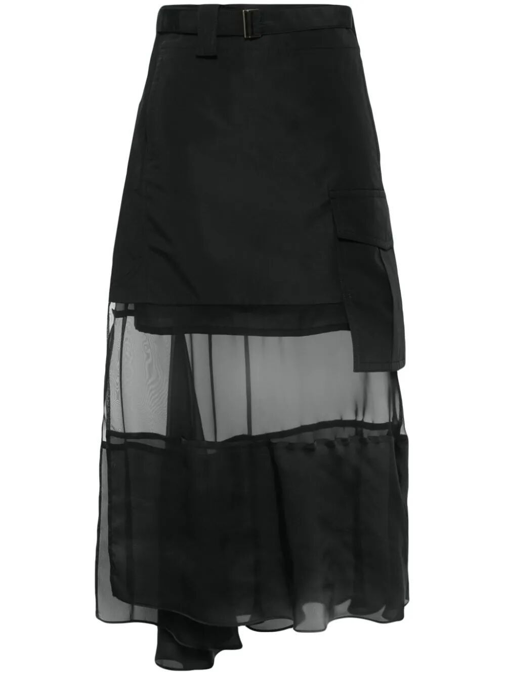 Sacai FABRIC COMBO SKIRT Size L / US 10 / IT 46 - 1 Thumbnail