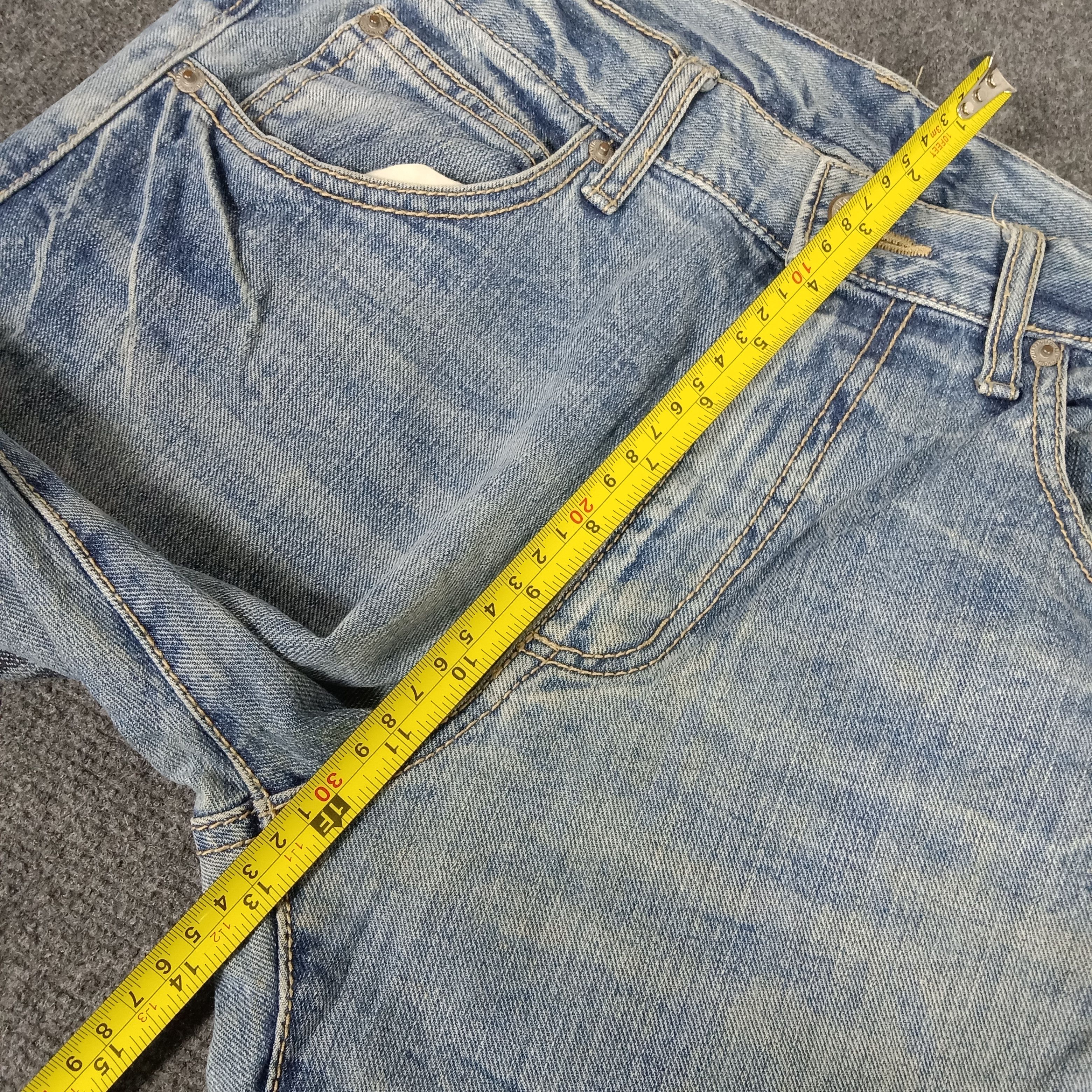 Japanese Brand × Vintage Back & Forth Back Print Punk Style Denim Jeans Size US 31 - 10 Thumbnail