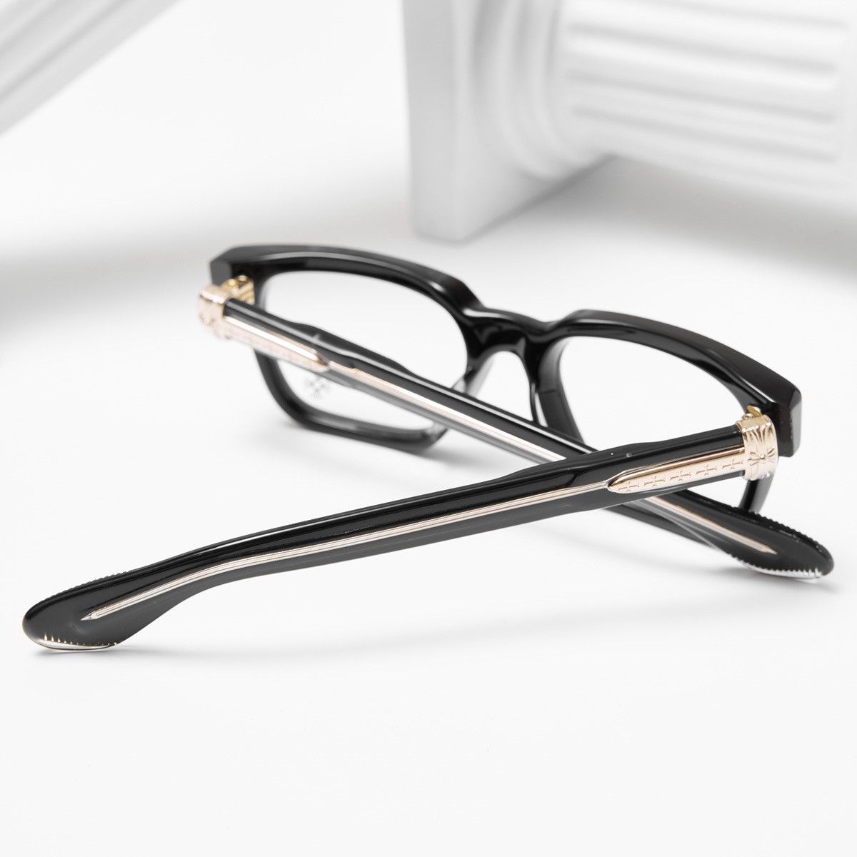 Chrome Hearts CHROME HEARTS PEN 15 BLACK - 18KGP GLASSES Size ONE SIZE - 8 Thumbnail