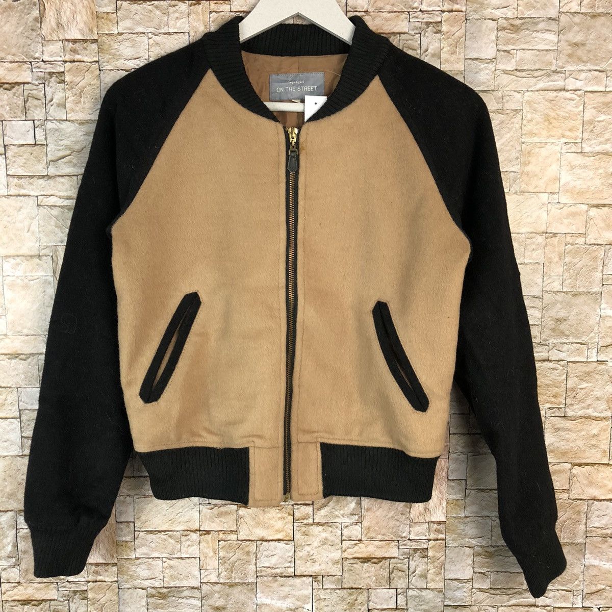 Japanese Brand Aquagirl On The Street Brown Bombers Jacket #A1112 Size XS / US 0-2 / IT 36-38 - 3 Thumbnail
