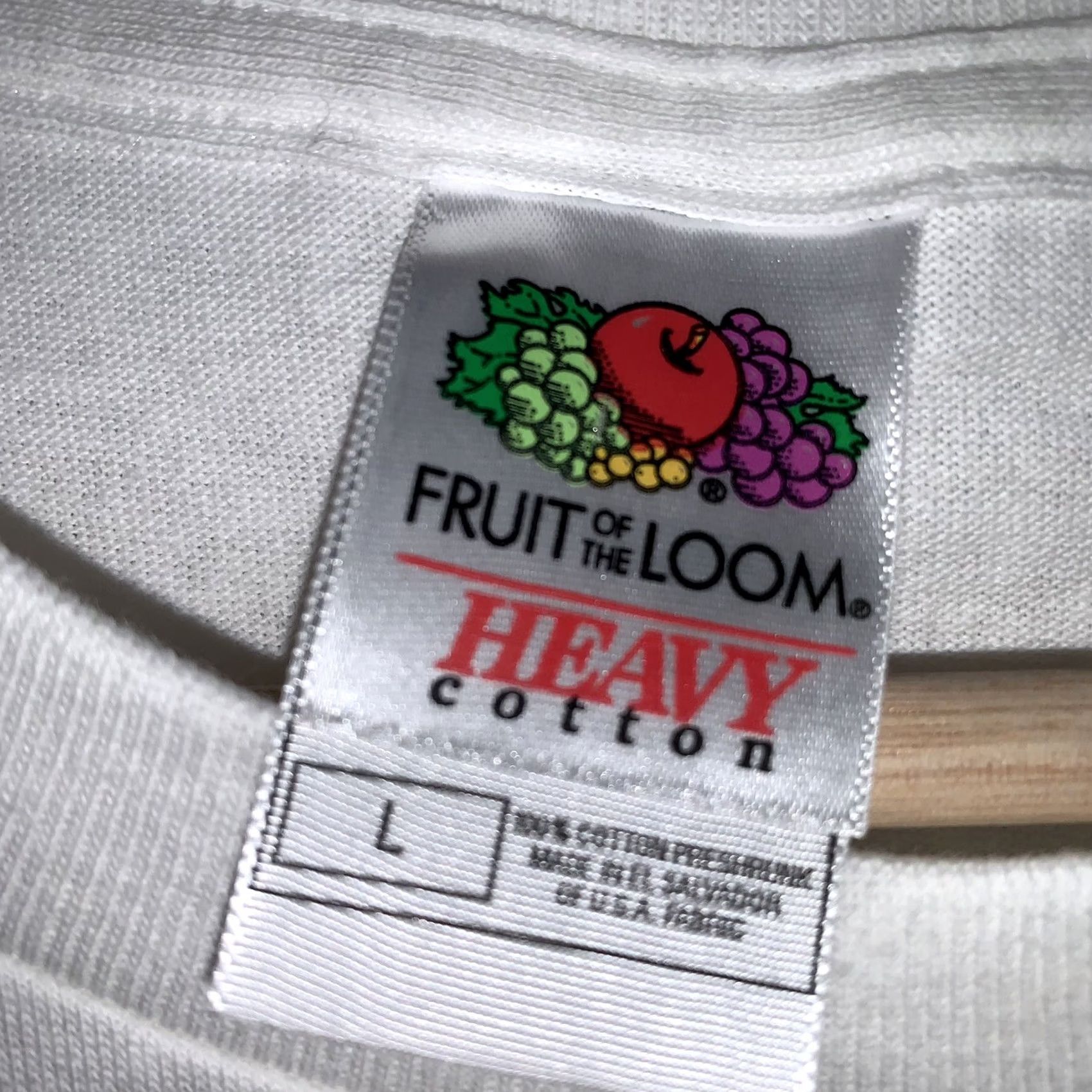 Fruit Of The Loom VINTAGE USA Heroes 2001 Stamp Tee White Shirt T-Shirt Sleeve Size Large Size US L / EU 52-54 / 3 - 5 Thumbnail