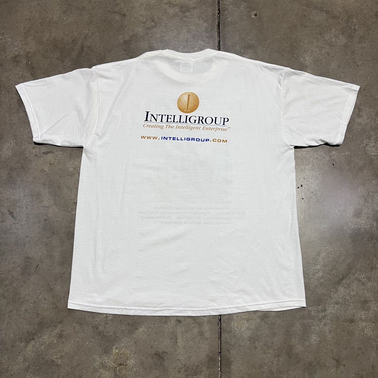 Vintage Vintage Y2K Intelligroup Computer IT Tech Graphic Tee Funny Size US XL / EU 56 / 4 - 5 Thumbnail