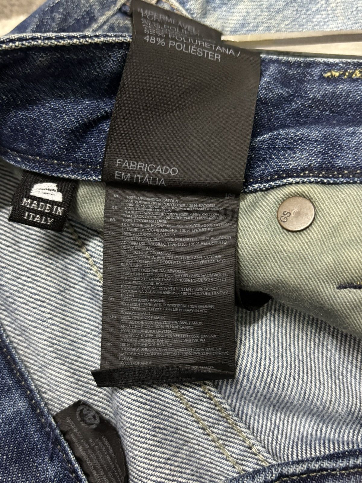 G-Star Vintage GStar Raw GS01 Distressed Grunge Jeans Made in Italy Size US 30 / EU 46 - 20 Thumbnail