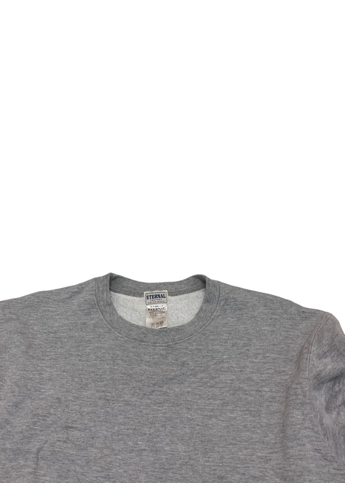 Eternal Vintage Eternal Japan union made plain grey sweatshirt Size US M / EU 48-50 / 2 - 2 Thumbnail