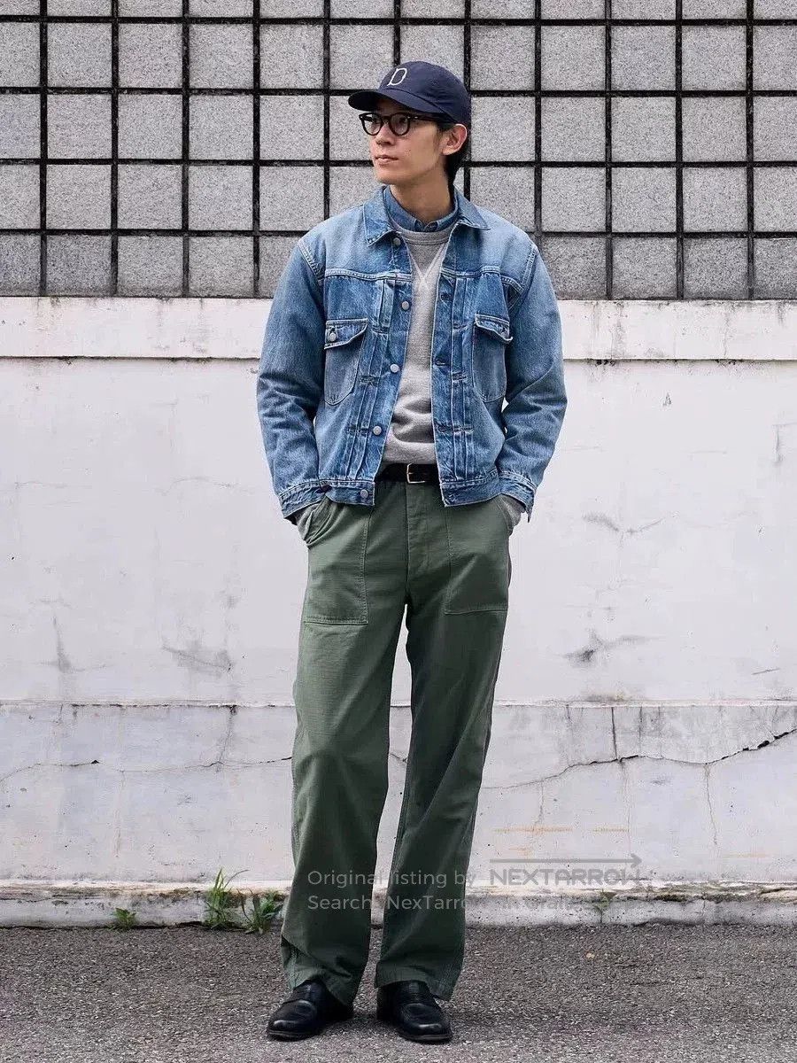 Full Count & Co. Classic OG107 Cotton Work Pants. Size US 34 / EU 50 - 3 Thumbnail