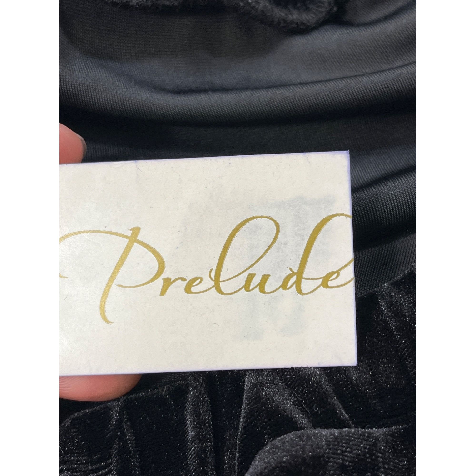 Other Prelude SKU 7614 Black Velvet Strapless Jumpsuit Size 4 Size 27" / US 4 / IT 40 - 4 Thumbnail