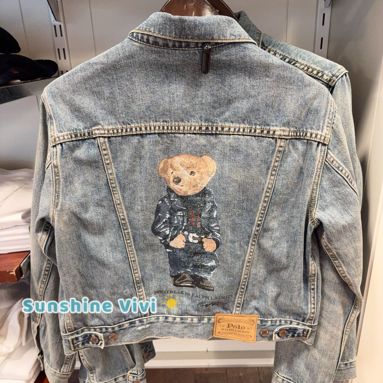 Ralph Lauren NWT POLO RALPH LAUREN Women's Polo Bear Denim Jean Jacket Size S / US 4 / IT 40 - 1 Thumbnail