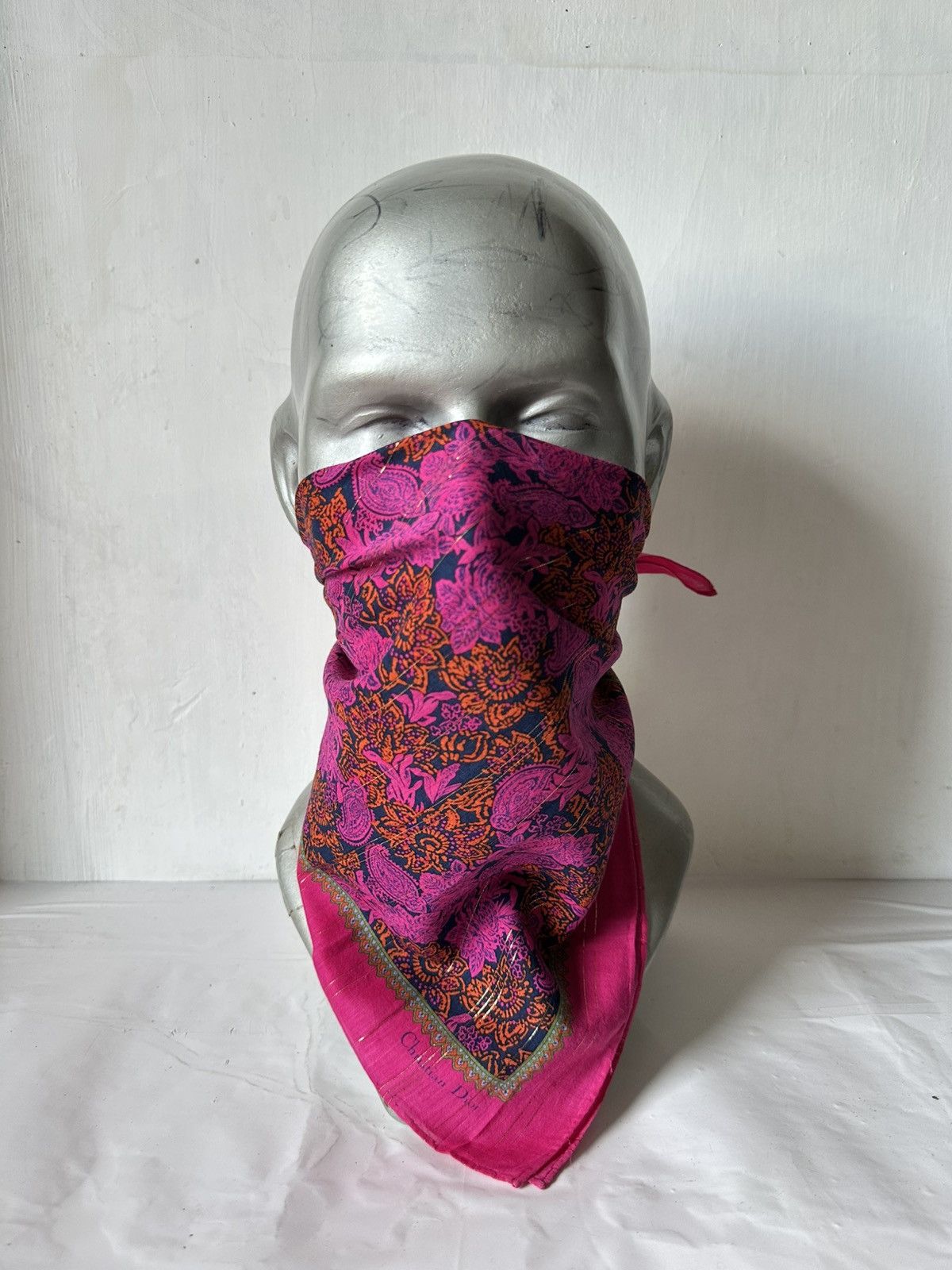 Vintage Vintage Christian Dior Handkerchief/ Neckerchief/ Bandana Size ONE SIZE - 6 Thumbnail