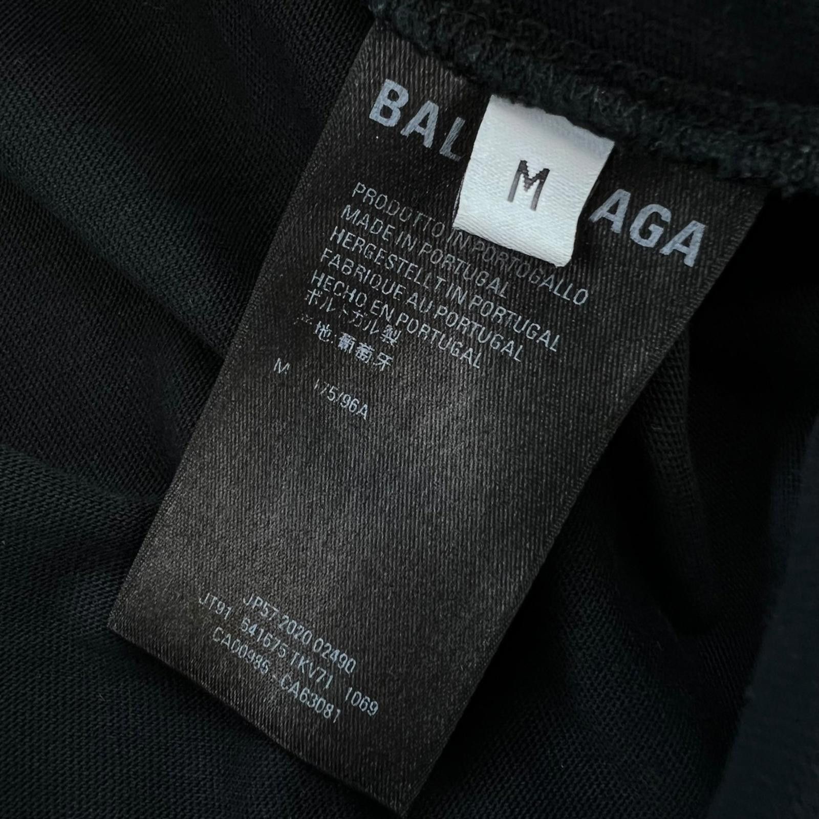 Balenciaga Balenciaga Crest Embroidered Black T Shirt Size US L / EU 52-54 / 3 - 6 Thumbnail