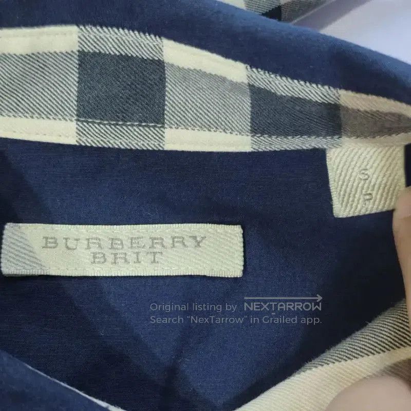Burberry Burberry Navy Cotton Women's Shirt. Size S / US 4 / IT 40 - 4 Thumbnail