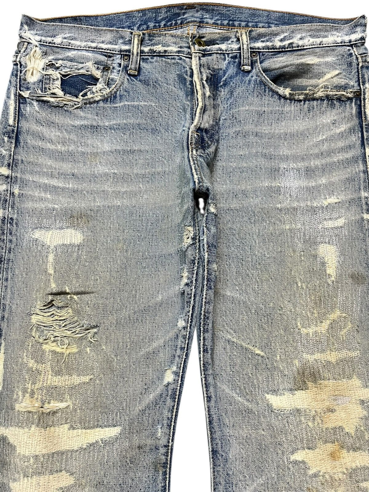 wjk Vintage wjk Selvedge Ripped Distressed Denim Size US 37 - 2 Thumbnail