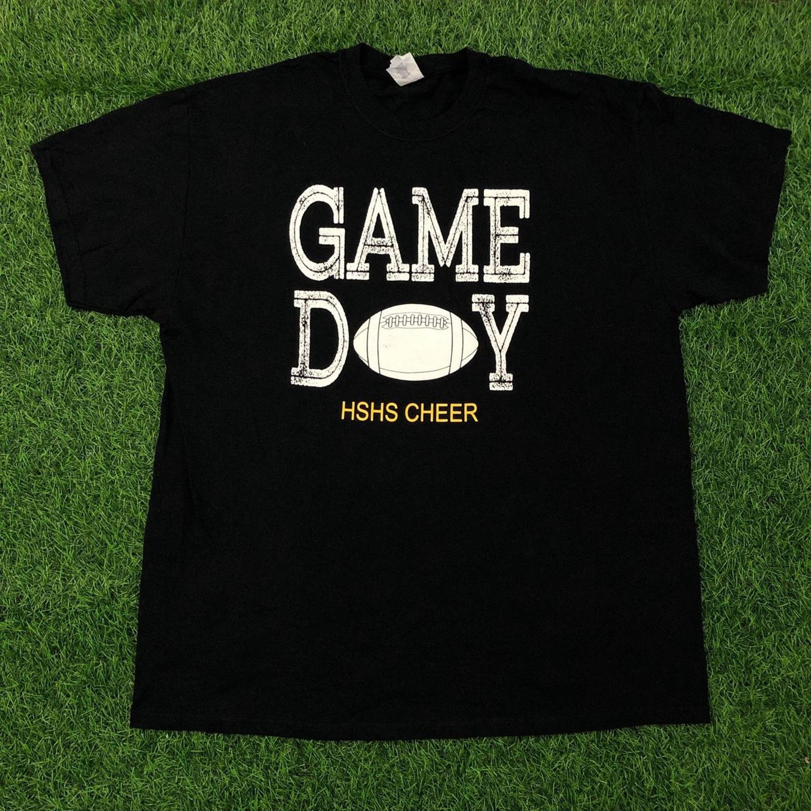 Gildan Black ‘Game Day’ HSHS Cheer Graphic Tee Size US XL / EU 56 / 4 - 1 Thumbnail