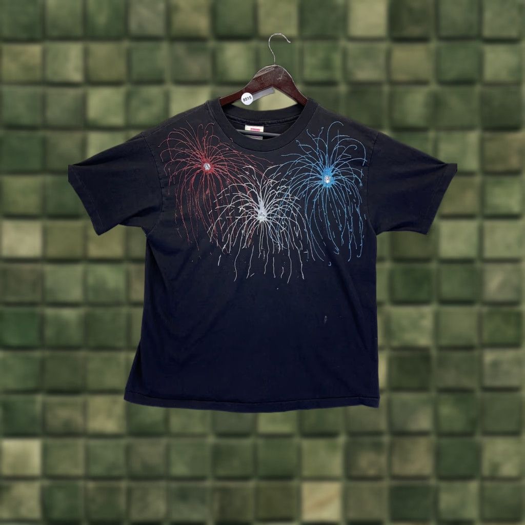Hanes VINTAGE Hanes Her Way Gel Art Womens T Shirt Medium-8515 Black 1990s Cotton Short Sleeve Mens Womens Girls Boys? Size M / US 6-8 / IT 42-44 - 1 Thumbnail