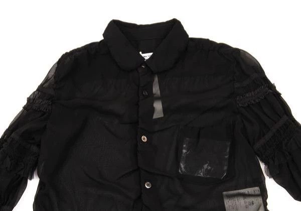 Comme des Garcons Comme Des Garcons Black Vintage See-Through Shirt Size S / US 4 / IT 40 - 4 Thumbnail