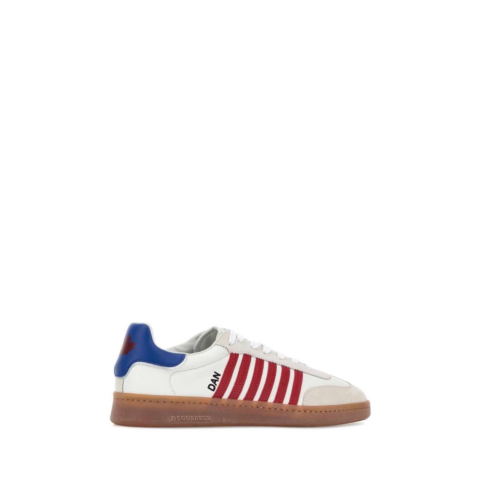 Dsquared2 DSQUARED2 Boxer White Leather Sneakers New And Authentic (Me Size US 8.5 / EU 41-42 - 3 Thumbnail