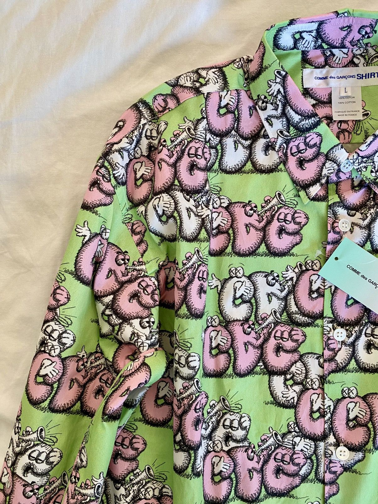 Comme des Garcons SHIRT Comme des garçons shirt x Kaws long sleeve shirt Size US L / EU 52-54 / 3 - 6 Thumbnail