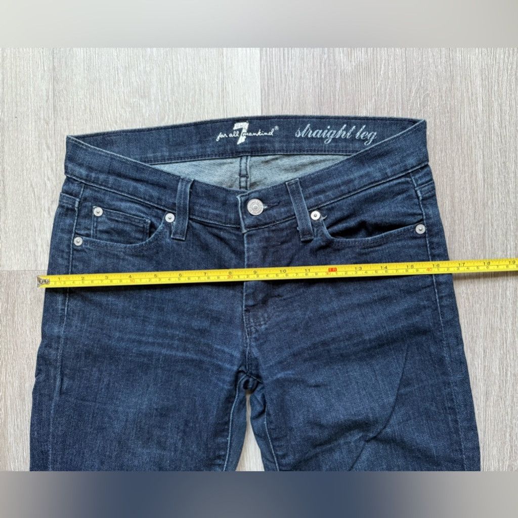7 For All Mankind 7 For All Mankind Black Straight Leg Jeans Size 26" / US 2 / IT 38 - 11 Thumbnail