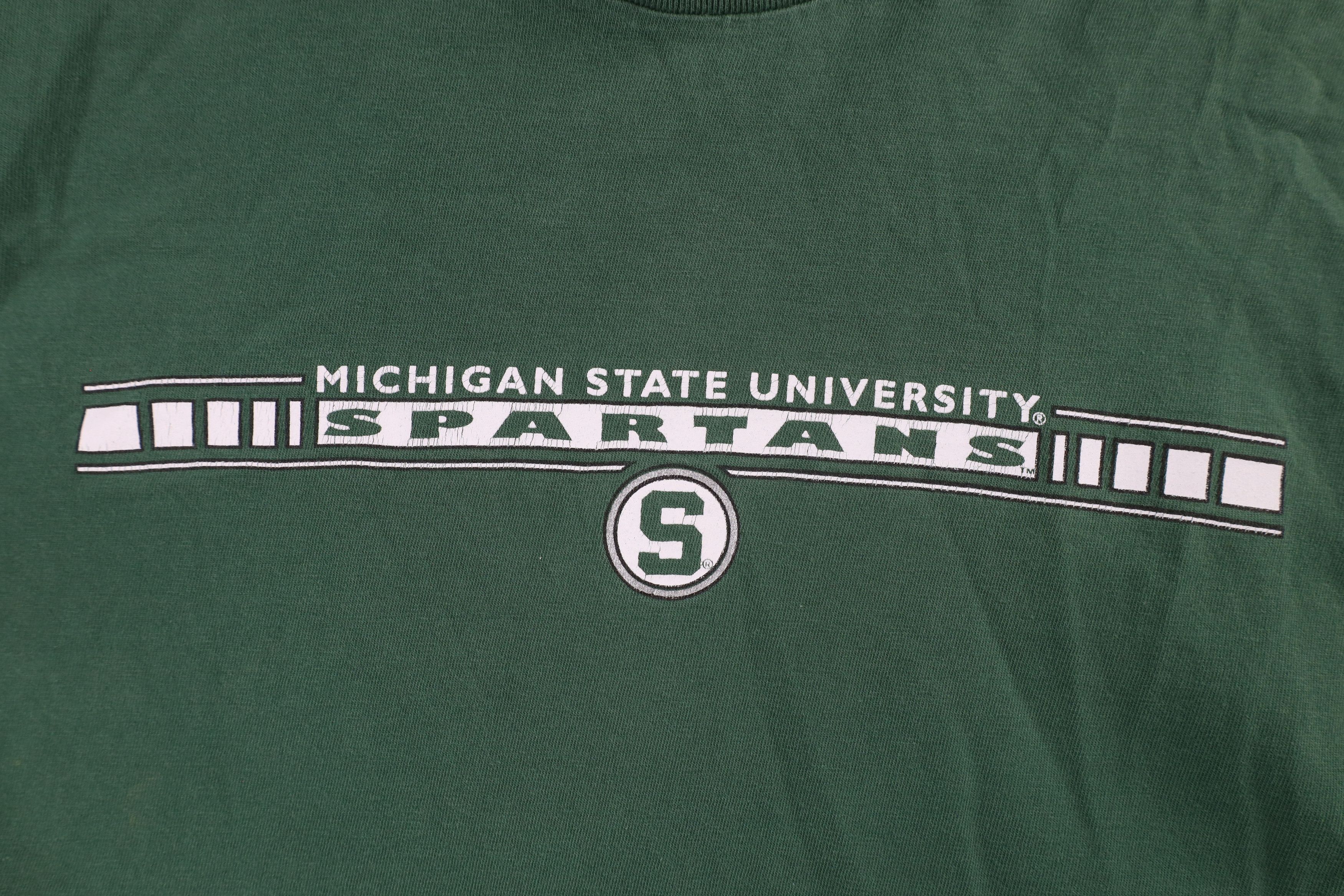 Vintage Vintage 90s Michigan State University Long Sleeve T-Shirt Size US L / EU 52-54 / 3 - 8 Thumbnail