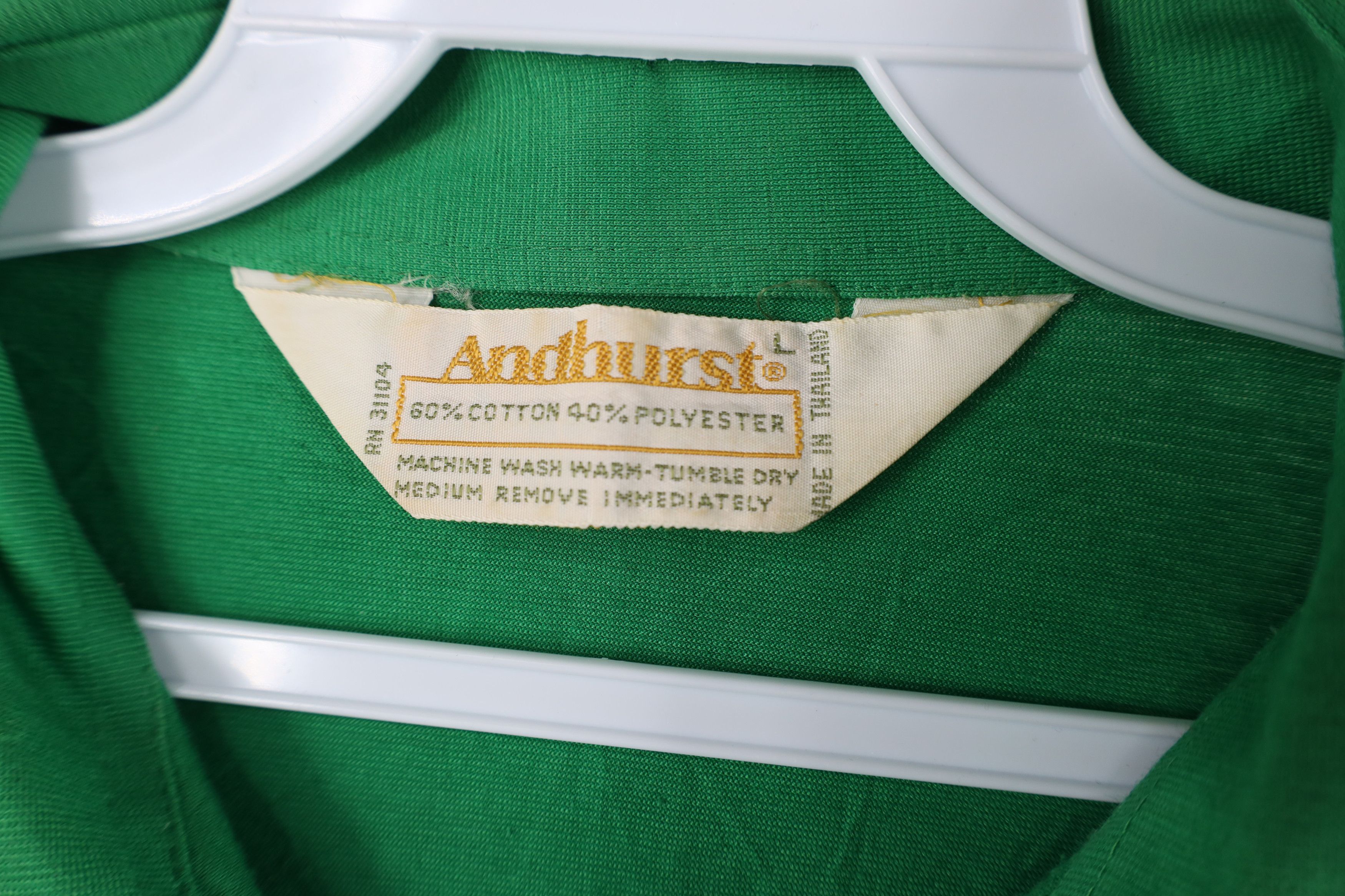 Vintage Vintage 70s Streetwear Knit Collared Golf Polo Shirt Green Size US L / EU 52-54 / 3 - 9 Thumbnail