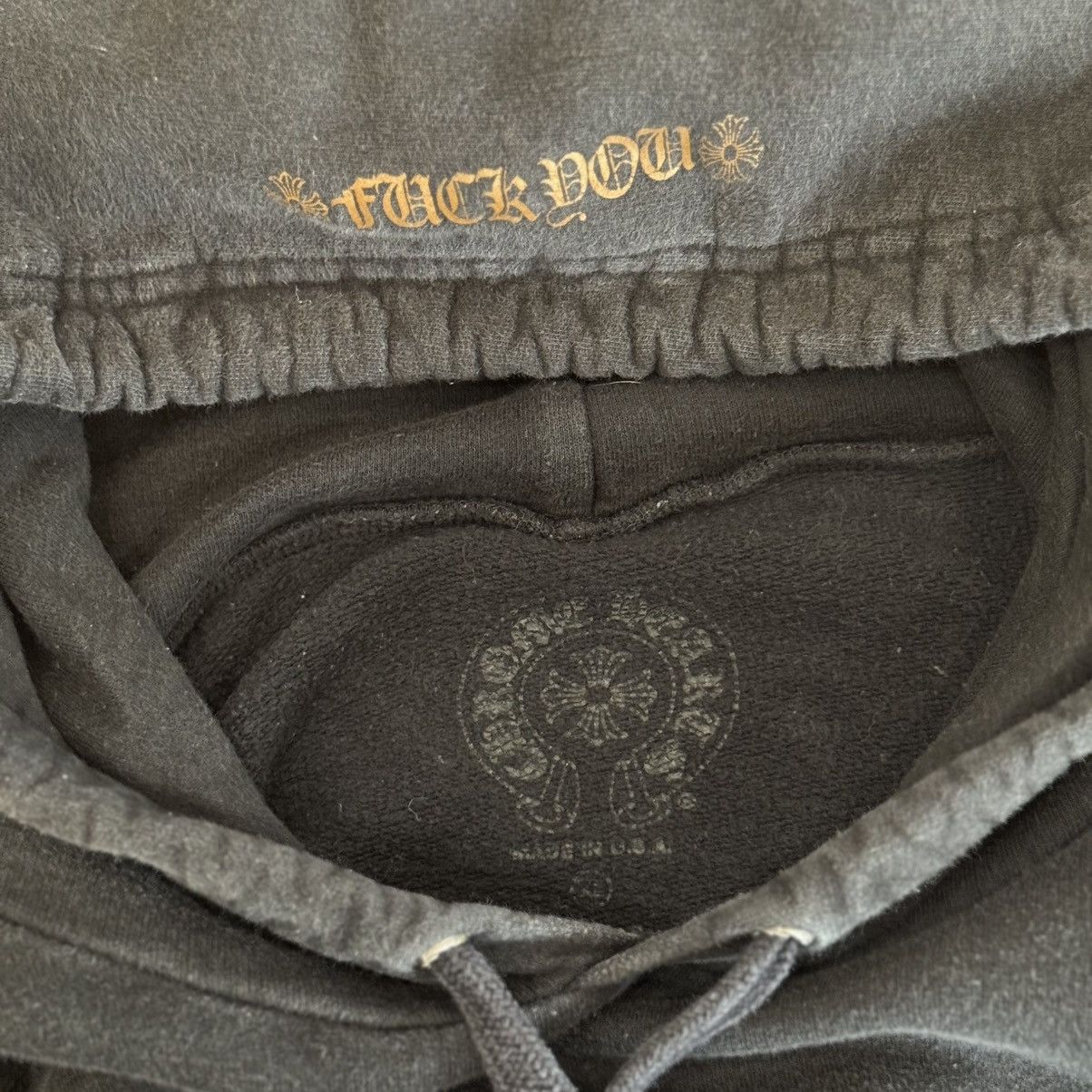 Chrome Hearts Chrome Hearts Vertical Logo FU Hood Hoodie Black Brown Size US XL / EU 56 / 4 - 6 Thumbnail