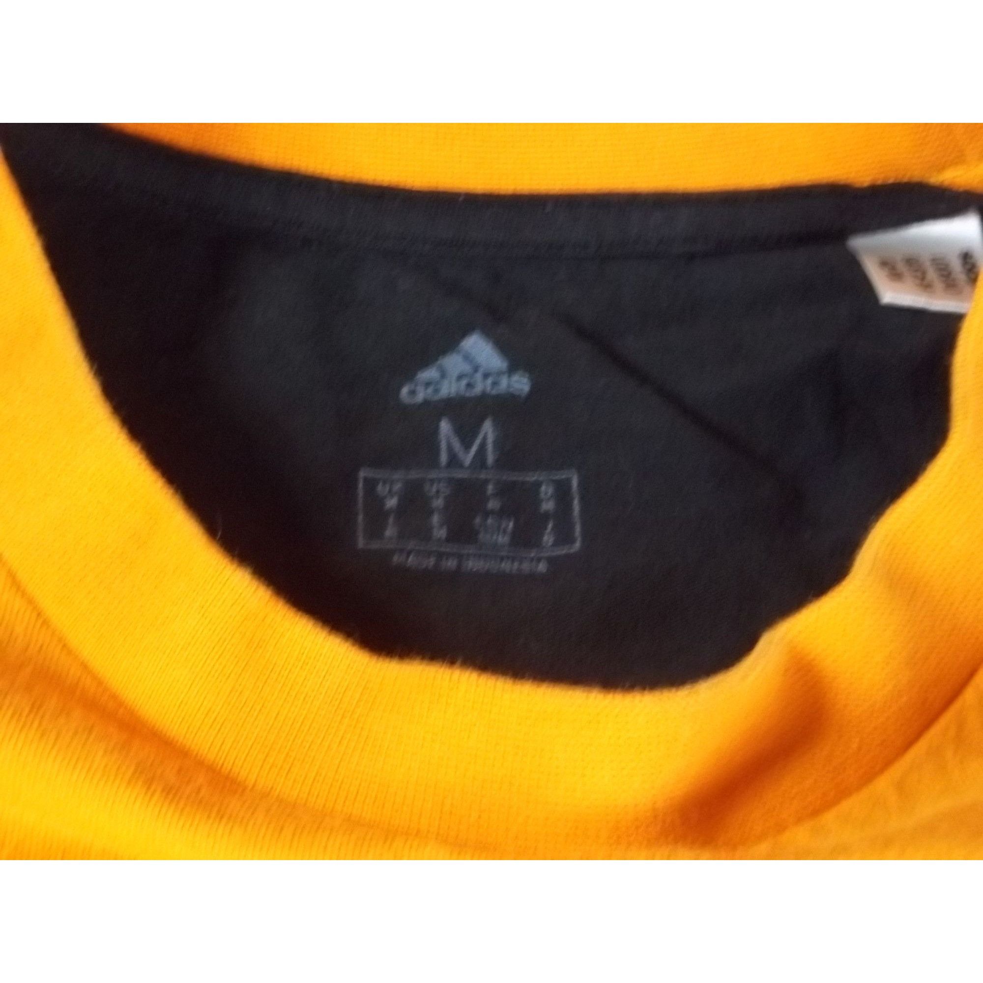 Adidas Adidas Colorblock Tshirt Men Sz M Orange Black White Casual Size US M / EU 48-50 / 2 - 6 Thumbnail