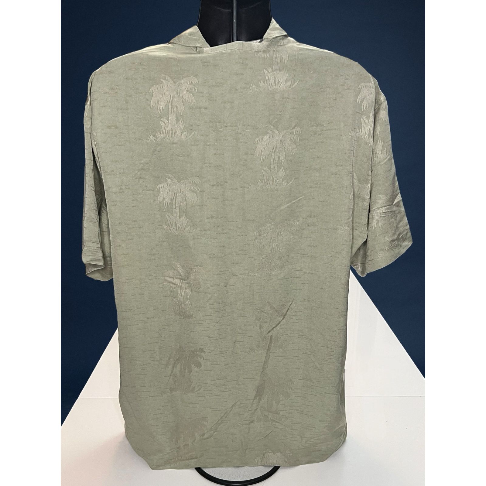 Other UltraClub Cabana Breeze Men Large Green Palm Hawaiian Shirt Size US L / EU 52-54 / 3 - 5 Thumbnail