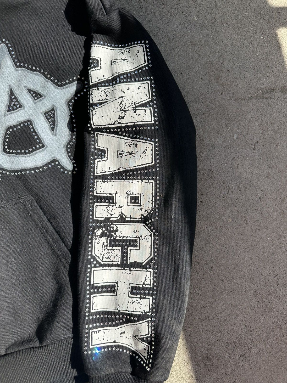 Other Anarchy rhinestone hoodie Size US M / EU 48-50 / 2 - 4 Thumbnail