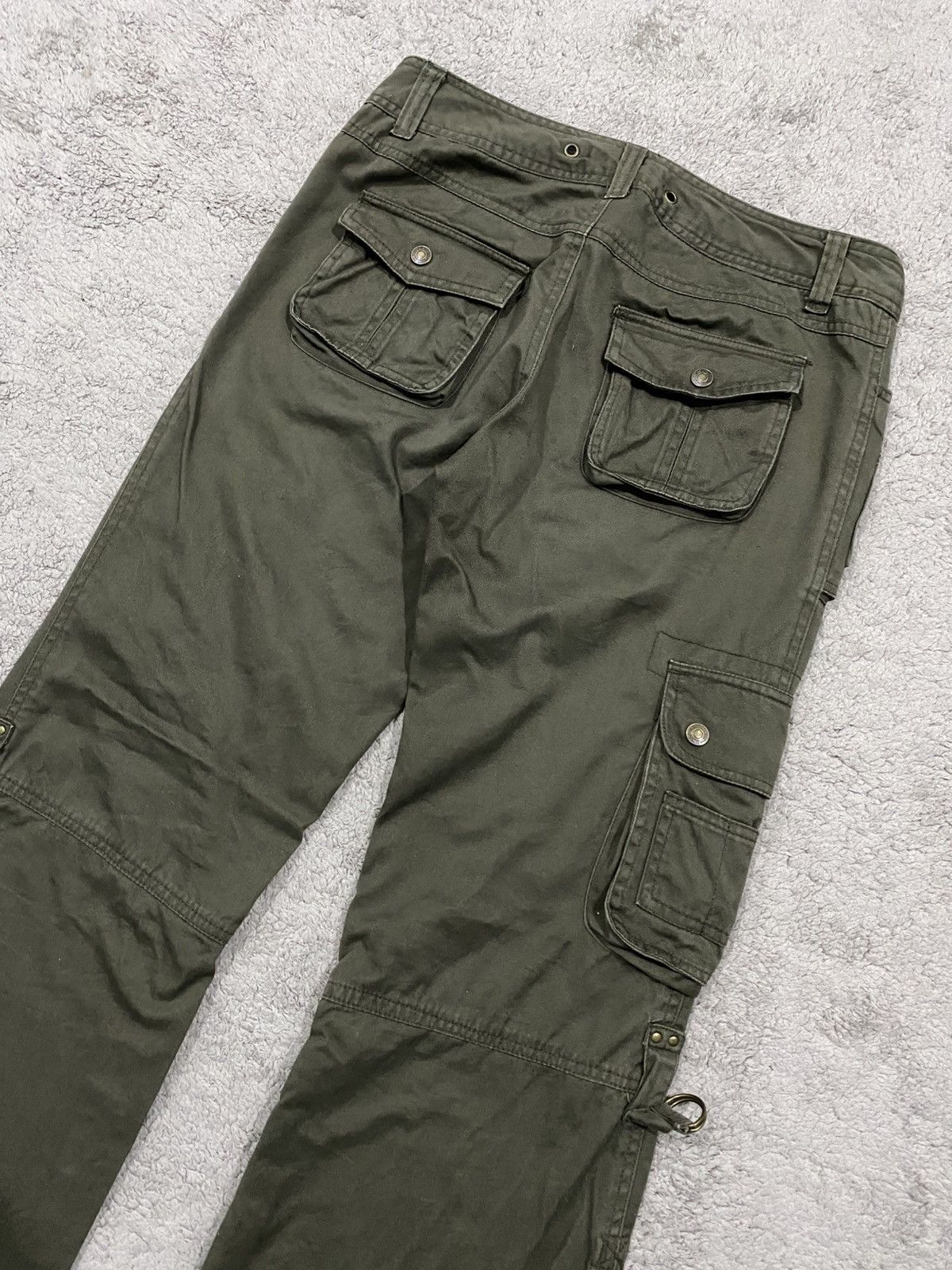 Other Rote Rose Cargo Bondage Flared Military Pants Like G.O.A Size US 32 / EU 48 - 12 Thumbnail