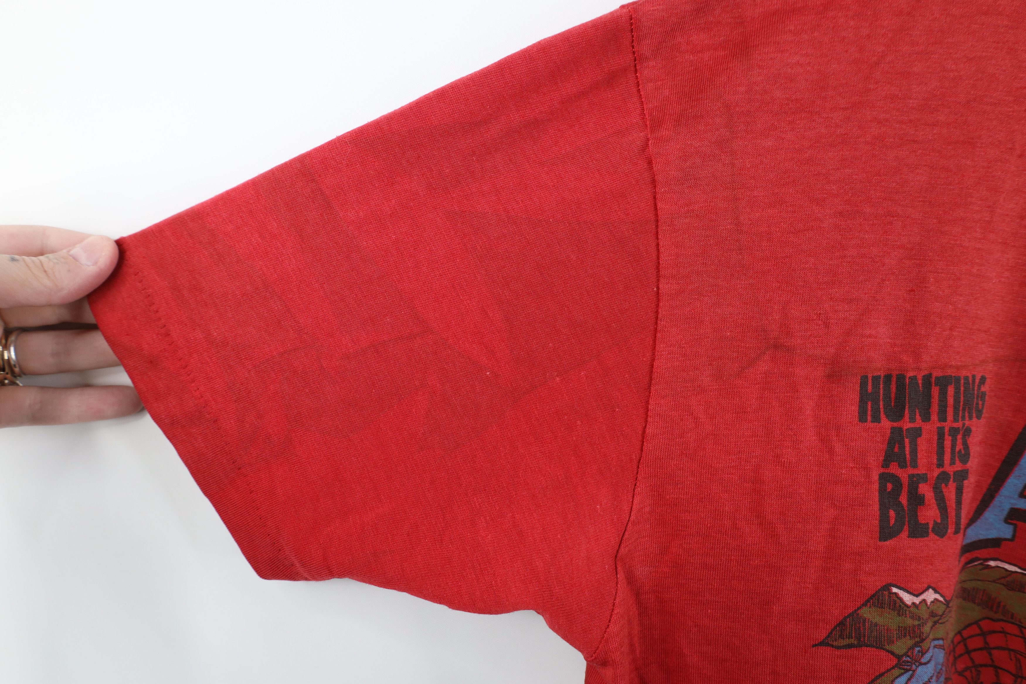 Vintage Vintage 80s Streetwear Its Best Alaska Bear T-Shirt Red USA Size US L / EU 52-54 / 3 - 9 Thumbnail