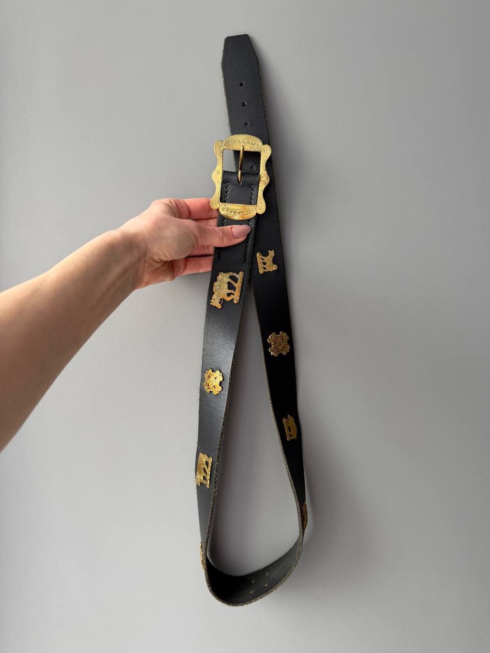 Etro ETRO Leather Belt Black 115/130 Size ONE SIZE - 4 Thumbnail