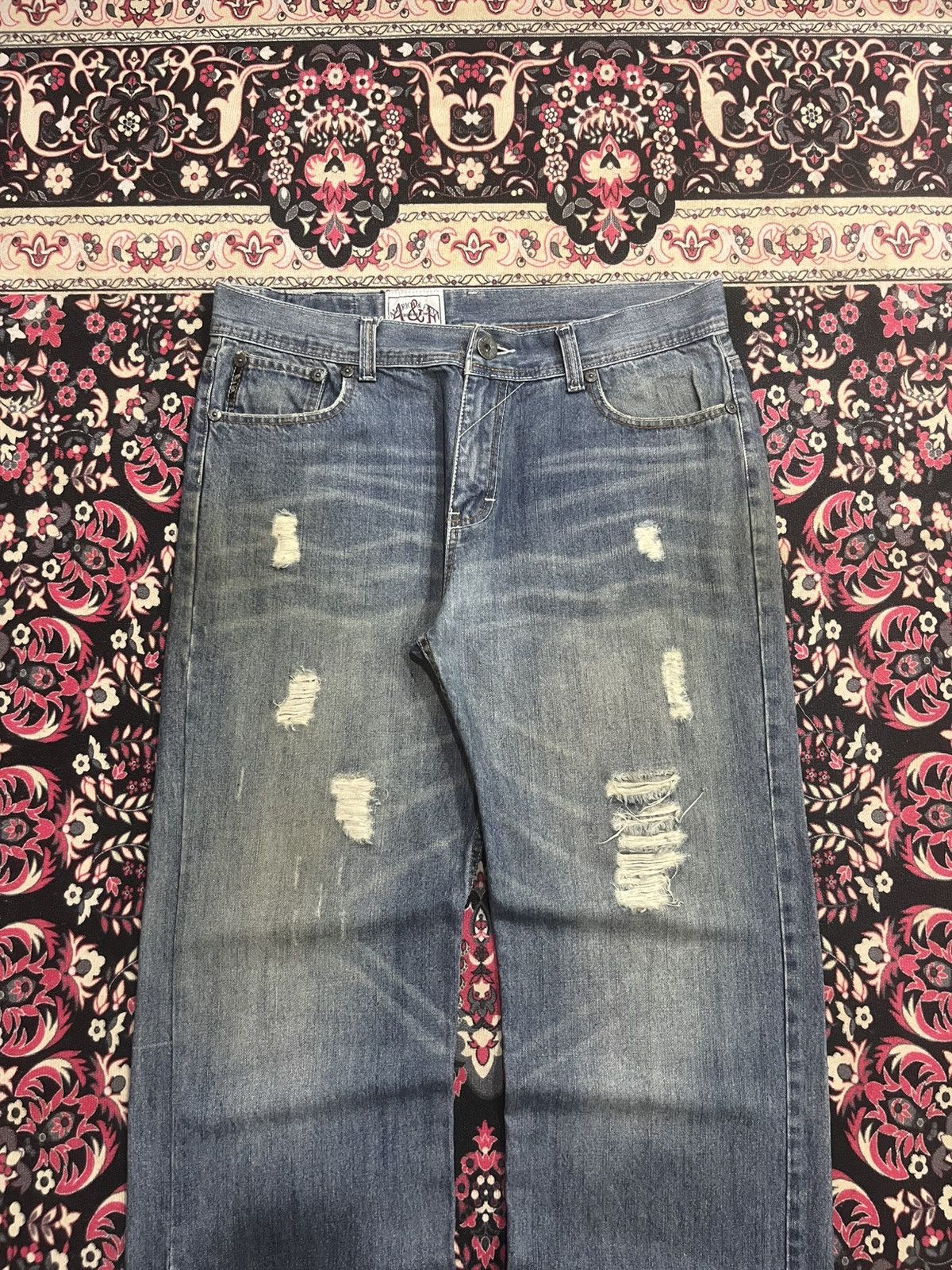 Abercrombie & Fitch Vintage Abercrombie & Fitch Distressed Loose Baggy Jeans Size US 36 / EU 52 - 3 Thumbnail