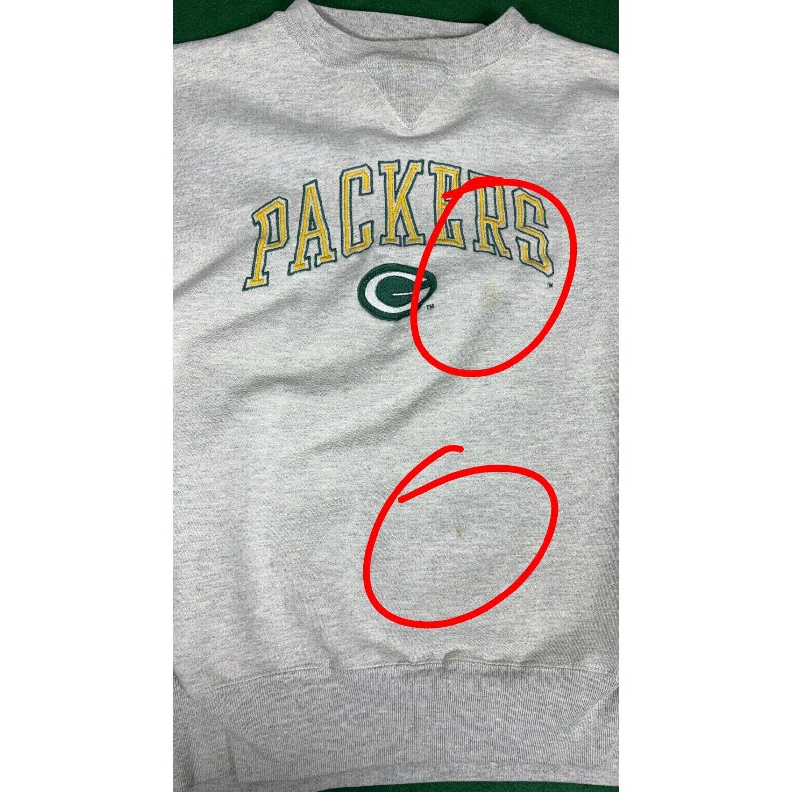 Logo 7 VINTAGE Green Bay Packers Sweatshirt Mens XL Gray Logo 7 Size US XL / EU 56 / 4 - 2 Thumbnail
