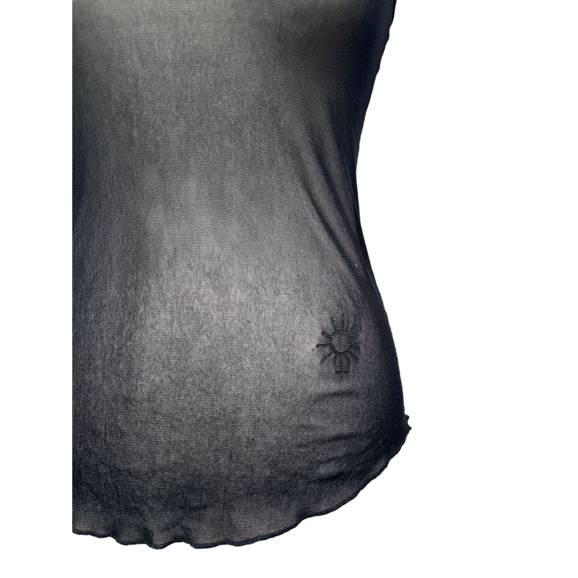 Jean Paul Gaultier Vintage Black Nylon Tank Top Size L / US 10 / IT 46 - 5 Thumbnail