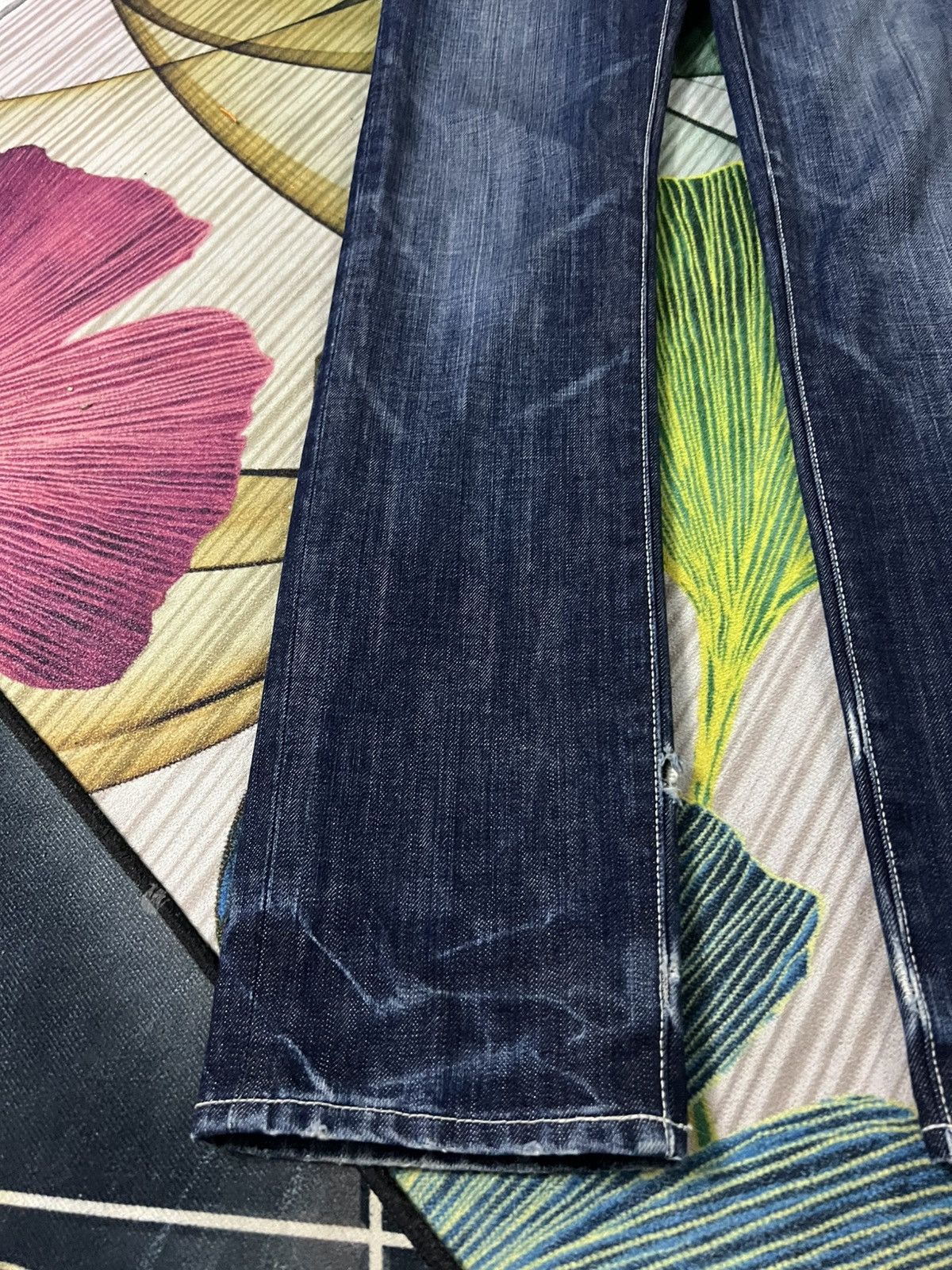 Issey Miyake 💥Vintage Tete Homme Issey Miyake Distress Jean Size US 28 / EU 44 - 5 Thumbnail